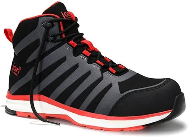 Elten Sicherheitsstiefel JoRapid Black-Red Mid ESD S3 in Schwarz-Rot, Größe 40 - Bild 1