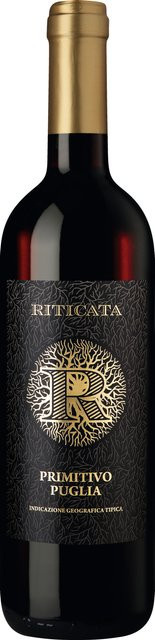 Menzatia Vini Riticata Primitivo Rotwein, Apulien, 2025, halbtrocken, 0,75 l - Bild 1