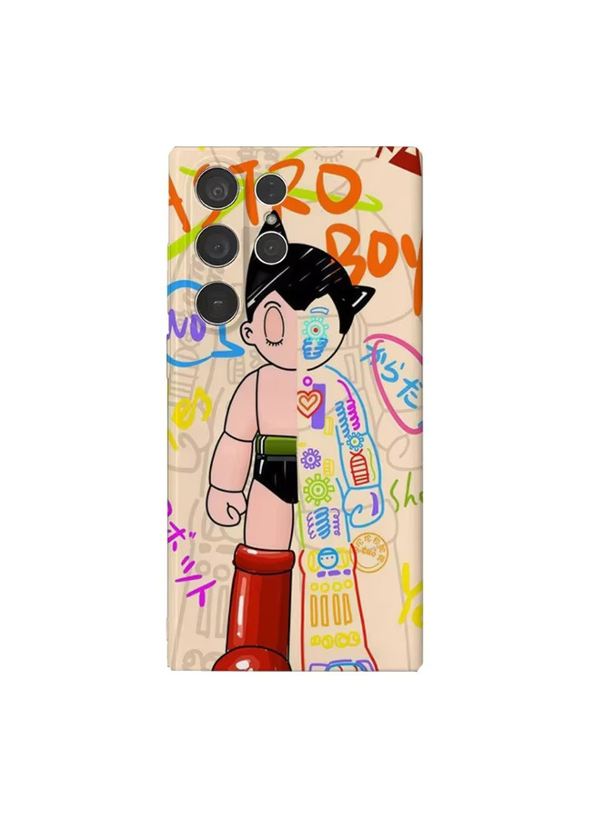 A-Astro Boy Graffiti Handyhülle für Samsung Galaxy S25 S24 S23 Ultra Plus A35 A55 in Multicolour mit Glossy HD Hard Cover Schutz - Bild 7