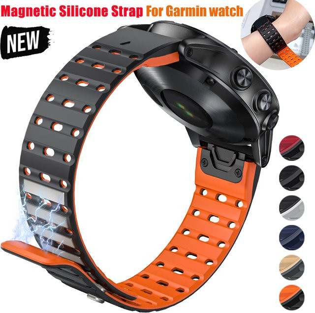 CHIICSMART Uhrenarmband Silikon, Schwarz, Unisex - Bild 1
