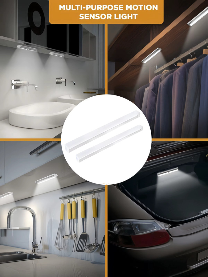 AITHEA LED Bewegungsmelder Nachtlicht mit Lichtsensor, weiß, wiederaufladbar, magnetisch - Bild 6