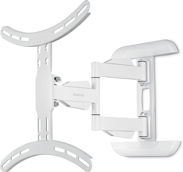 Hama TV-Wandhalterung weiss, schwenkbar, neigbar und ausziehbar für 65 Zoll Fernseher bis 35 kg, VESA 400x400 mm - Bild 1