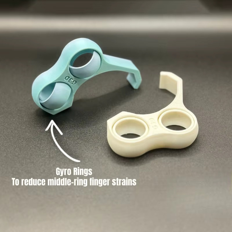 YIYUEQIANLI Fingerring Telefonhalter in Weiß, ergonomischer Finger-Telefonständer und kreativer Griffhalter zur Stressreduktion - Bild 3