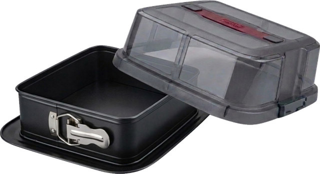 Zenker Springform ClickGo Set, runde Backform mit Deckel, Antihaftbeschichtung, Anthrazit - Bild 1