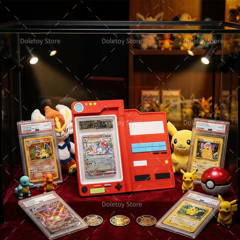 TAKARA TOMY Pokémon Pokedex-Kartenhalter, Sammelkarten-Etuis, Rot - Bild 2
