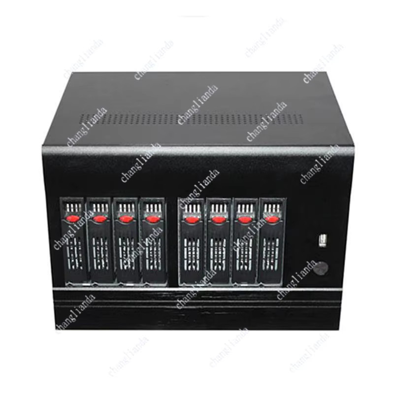 NAS-Gehäuse mit 6/8-Bay Hot-Swap SATA-Backplane für Home Network Storage Cloud IPFS interstellarer Server in Schwarz - Bild 2