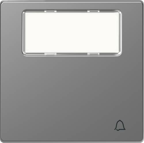Merten Abdeckung für Wechselschalter System Design in Edelstahl, Silber, MEG3365-6036 - Bild 1