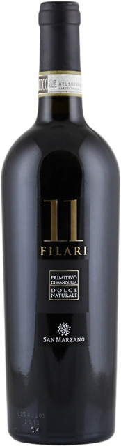 San Marzano 11 Filari Primitivo di Manduria Dolce Naturale 2022, Rotwein, 0,75 l - Bild 1
