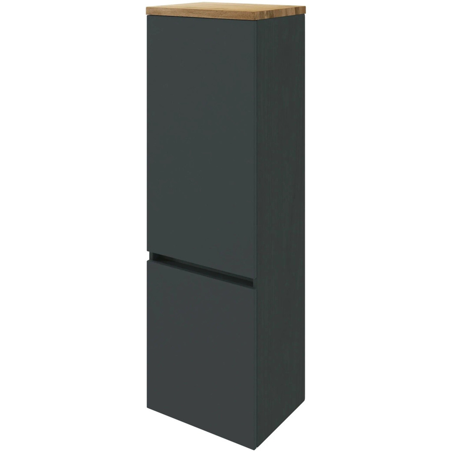 Held Möbel Midischrank Ferrara modern in matt Grau-Graphitgrau B/T/H: 40 x 35 x 132 cm - Bild 2