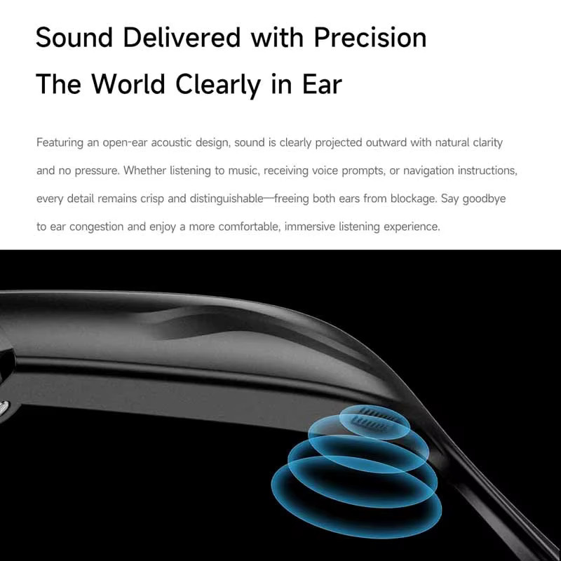 Xiaomi AI Smart Kamerabrille mit 4K-Auflösung, photochromatischer Elektrochrom-Linse und Bluetooth für Anrufe und Übersetzung in Schwarz - Bild 5