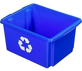 Recycle-Box Sunware Nesta, 32 l, blau, L 45,5 cm x B 36,0 cm x H 24,0 cm - Bild 1