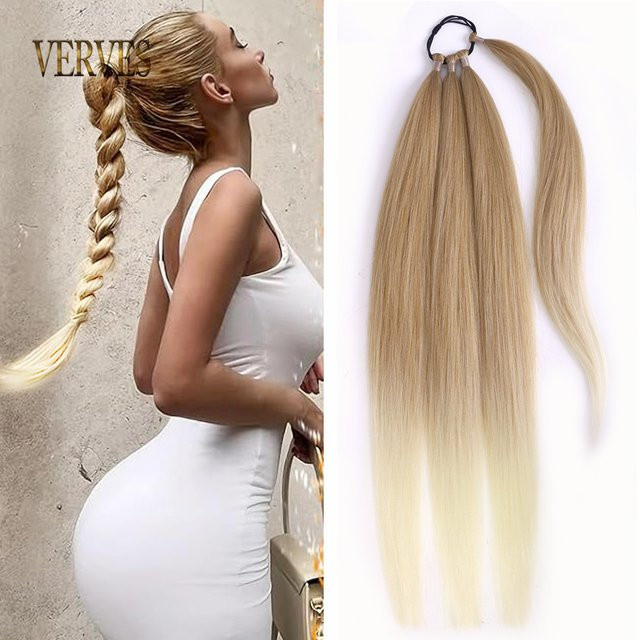 VERVES Haarverlängerung Geflochtener Pferdeschwanz, Synthetisch, Unisex - Bild 1