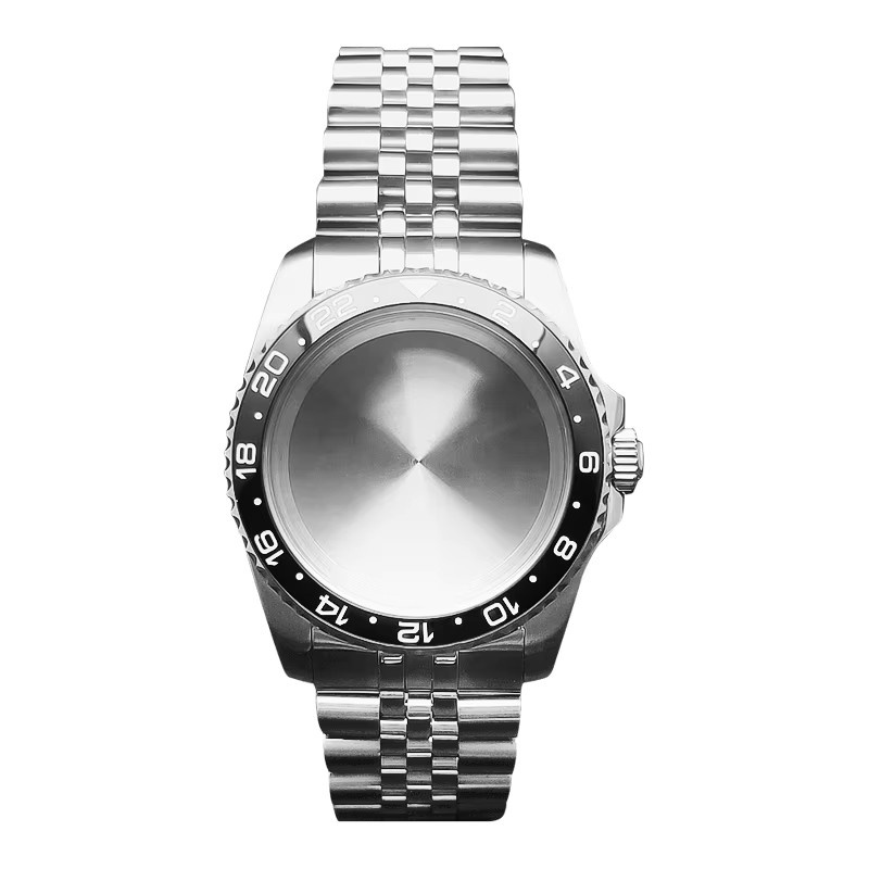 Manbushijie Uhrengehäuse, silber, Saphirglas, 36 mm - Bild 2