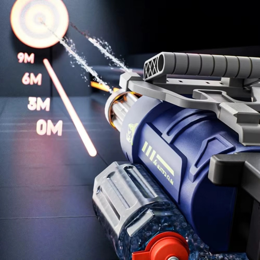 CTMA Gatling-Wasserpistole, Elektrisch, Sprachgesteuert, Grau - Bild 1