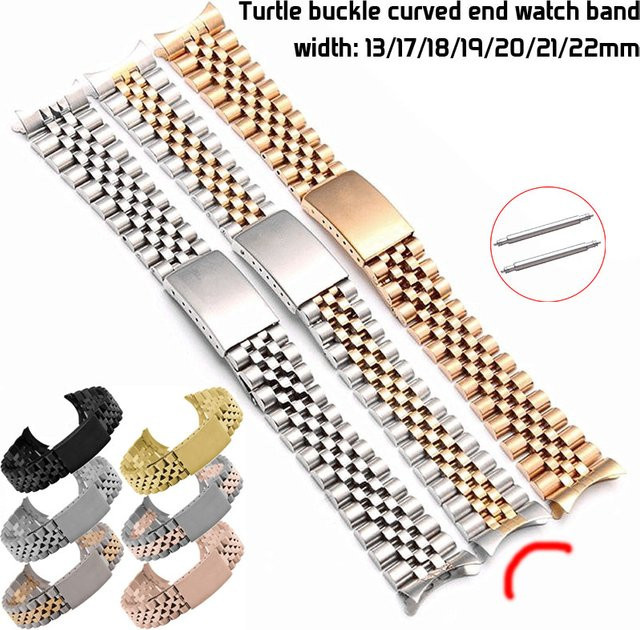 DAHASE Uhrenarmband Edelstahl, Silber, Unisex - Bild 1