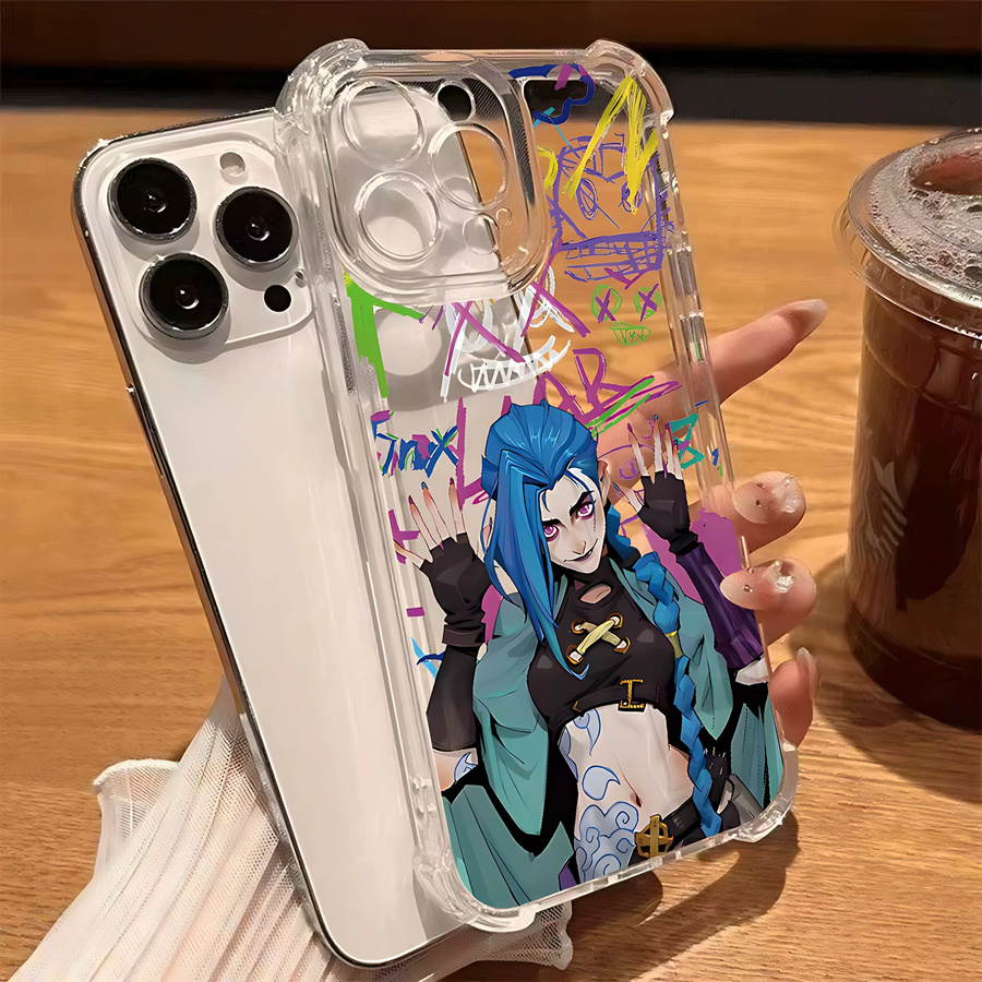 Jinxes V-Vi L-Lol Handyhülle für iPhone 11 bis iPhone 17 Pro Max, sturzsichere transparente Abdeckung - Bild 4