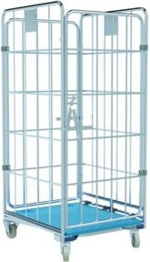 HMH nestainer Ergo 1460 KU Behälter blau galvanisch verzinkt B: 70 cm, T: 80 cm, H: 28 cm - Bild 1