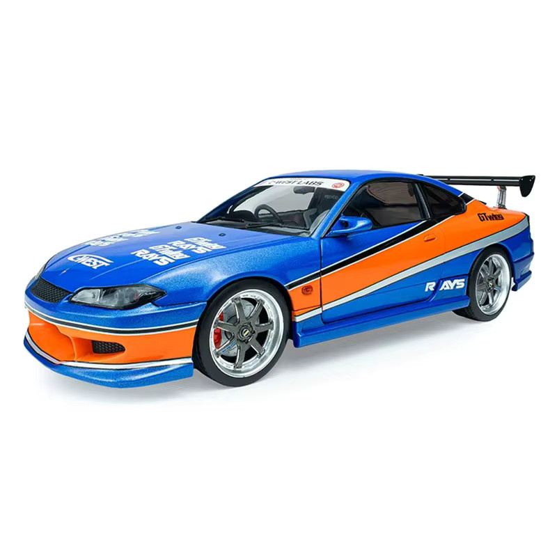 Solido Fast & Furious Nissan Silvia S15, Diecast-Modell, 1:18, Blau-Orange, ab 14 Jahren - Bild 2