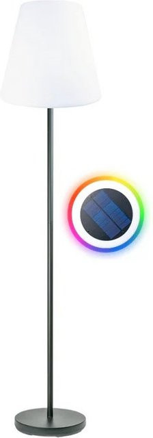 SCHWAIGER LED Solar-Outdoor-Standleuchte mit Fernbedienung in Schwarz und Weiß, IP44 wetterfest - Bild 1
