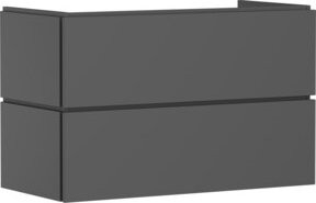 Waschtischunterschrank hansgrohe Xilesa E in Schiefergrau mit 2 Schubladen und Push-to-Open, B: 98 cm, T: 47 cm - Bild 1