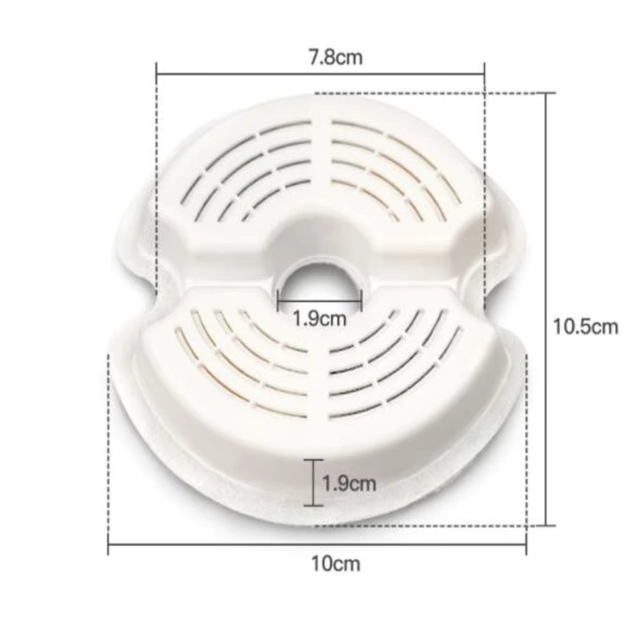 ZYfeeder Automatisches Filterelement für Haustier-Wasserspender mit Aktivkohle, Ionenaustauscher und Baumwolle - Bild 2
