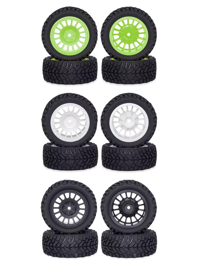 MALOM RC Off Road Buggy Gummireifen, 4-teiliges Set, Grün - Bild 3