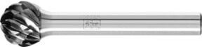 PFERD Hochleistungsfrässtift STEEL Kugel KUD mit HICOAT Beschichtung für Stahl, Farbe: Silber, Kopf-Ø: 12 mm, Länge: 10 mm, Schaft-Ø: 6 mm - Bild 1