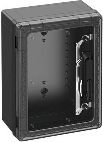 Spelsberg GEOS-S Schaltschrank aus Polycarbonat in Schwarz und Transparent, B/T/H: 40 x 30 x 18 cm - Bild 1