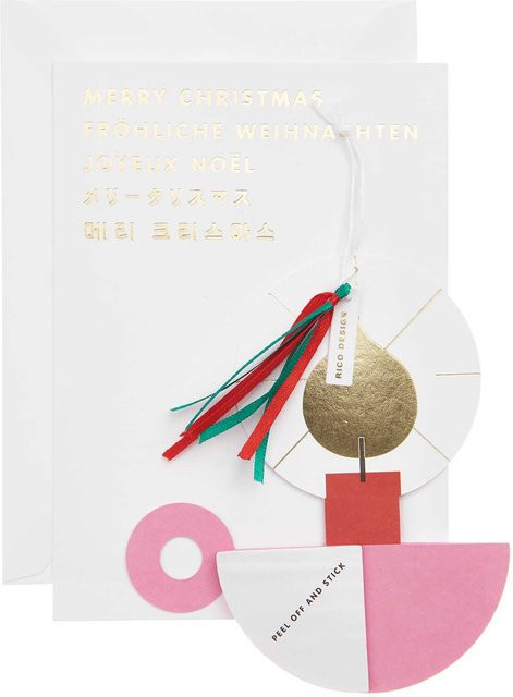 Rico Design Paper Poetry Kartenset mit Pop-Up Anhänger Kerze in Multicolor, Format B6 - Bild 1