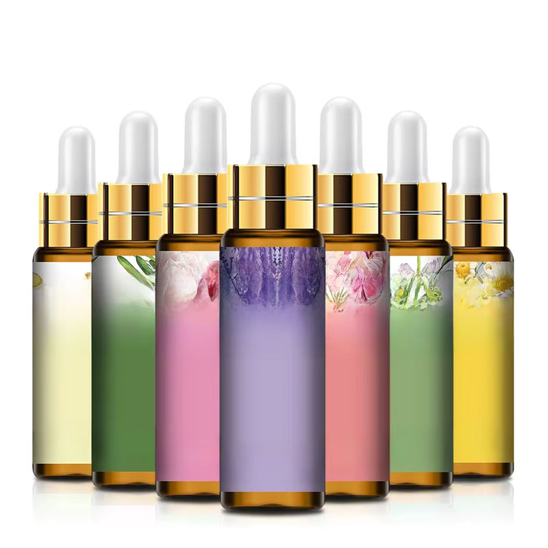 PHATOIL Set aus natürlichen ätherischen Ölen mit Lavendel, Jasmin, Vanille, Zitrone und Eukalyptus für Diffusoren, Seifen und Kerzen, 8 x 10 ml Glasflaschen, mehrfarbig - Bild 3