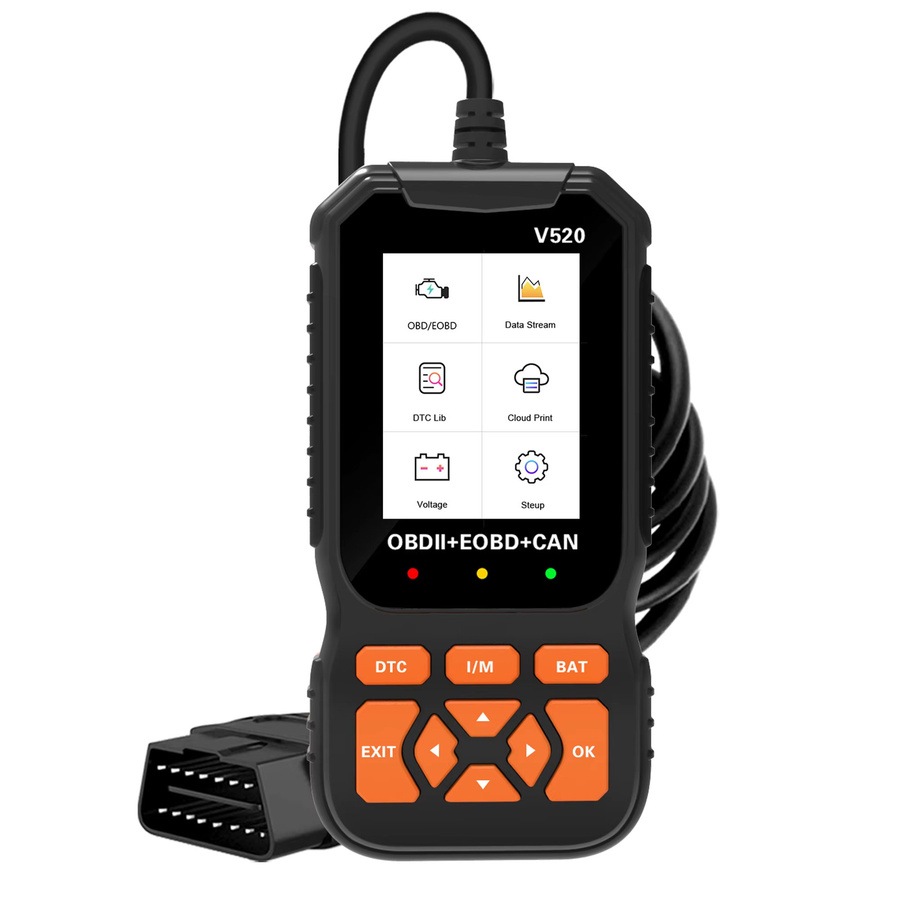 RUOGINSS OBD2-Scanner Diagnosetool in Schwarz zur Motorkontrollleuchten-Fehlerdiagnose und Reset-Funktion für alle Fahrzeuge - Bild 7