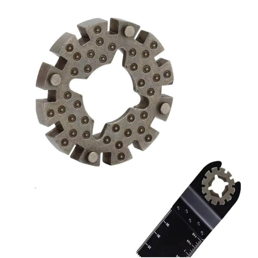 DAZZLEEX 5-teiliges Oszillierendes Sägeblatt-Adapter-Set mit Star-Lock-Schaftadapter in Grau für Multifunktions-Elektrowerkzeuge - Bild 2