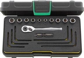 Stahlwille Hi-Lok Steckschlüsselsatz 1/4" 18-teilig in Silber - Bild 1
