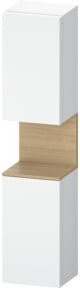 Duravit Hochschrank Qatego in Weiß mit 2 Türen und Glasfachböden, B/T/H: 40 x 36 x 176 cm - Bild 1