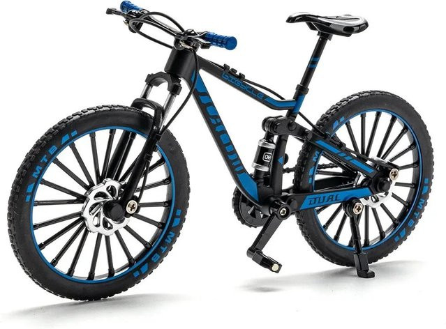 Linyi toy car Offroad-Mountainbike-Modelle, 1:8, Metall, Blau, ab 14 Jahren - Bild 1