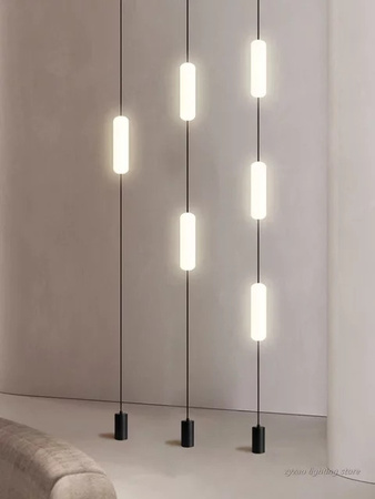 ZYZAO LED Stehleuchte Modernes Design in Schwarz für Wohnzimmer und Schlafzimmer