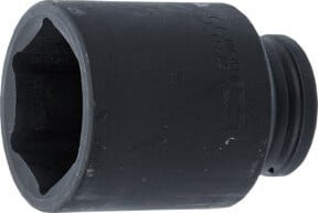 BGS Kraft-Steckschlüssel-Einsatz Sechskant tief 5755, Antrieb Innenvierkant 20 mm (3/4 Zoll), SW 55 mm, Chrome-Molybdän-Stahl, Schwarz - Bild 1