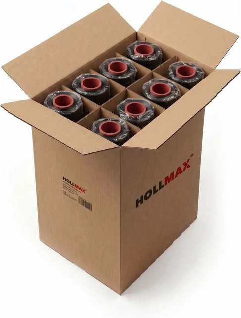 HOLLMAX Profi Stretchfolie Schwarz 17 My 320 m, 8 Stück à 2,5 kg - Bild 1