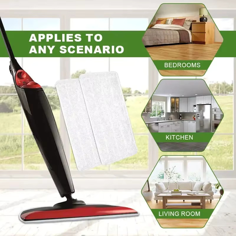 Waschbare Mop Pad Ersatzteile weiß kompatibel für Vileda Steam XXL Dampfreiniger - Bild 2