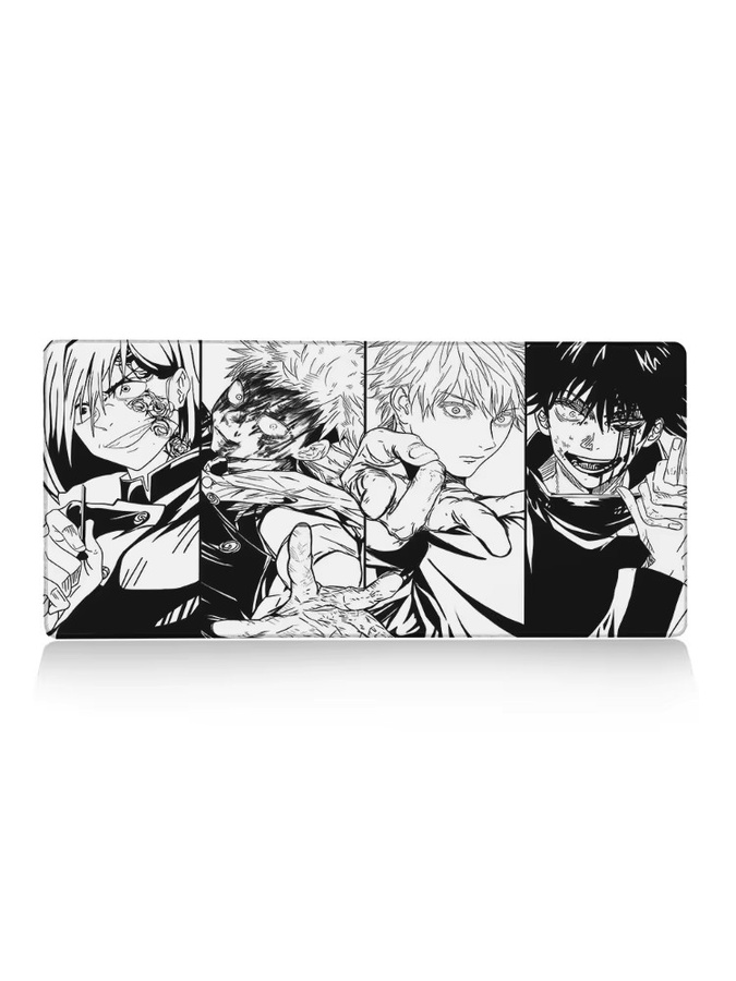 Riccu XXL Mauspad Jujutsu Kaisen Gojo Satoru Schwarz B/B: 60 x 30 cm - Bild 5