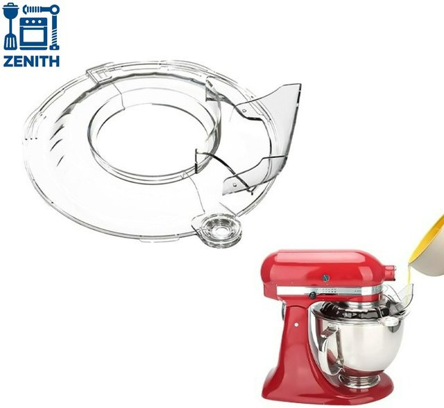 KitchenAid Spritzschutz mit abnehmbarem Klappdeckel für 4,5-5QT Tilt-Head-Standmixer, transparent - Bild 1