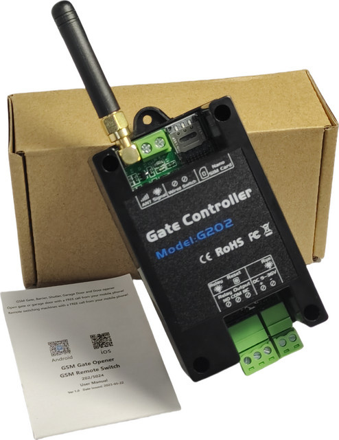 G202 GSM 2G Mobiltelefon-Fernbedienung RTU5024 SMS-Türöffner und -Schließer in Schwarz - Bild 1