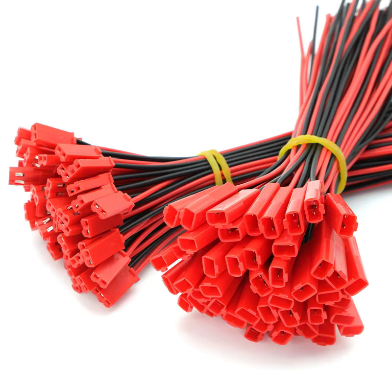 JCD JST 2-Pin Kabelverbinder Set aus Steckern und Buchsen in Rot für RC-Spielzeug, Akkus und LED-Lampen - Bild 5