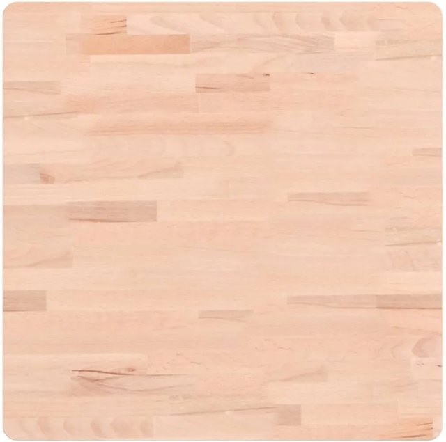 vidaXL Tischplatte aus Massivholz Buche, quadratisch, Braun/Beige, B/T/H: 60 x 60 x 1,5 cm - Bild 1