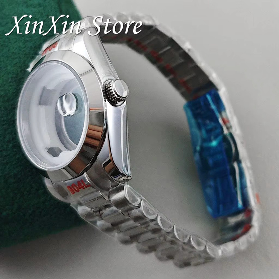 XINGHAN Uhrengehäuse Edelstahl, 31 mm, Silber, Damen - Bild 2