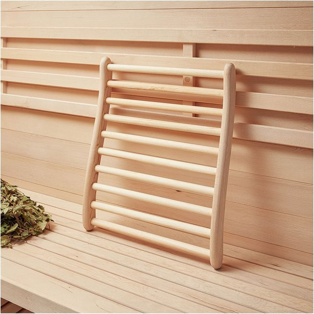 HOME DELUXE Sauna Rückenlehne VITA aus Hemlockholz, Farbe: beige, B/H/T: 40,5 x 49 x 5,5 cm - Bild 1