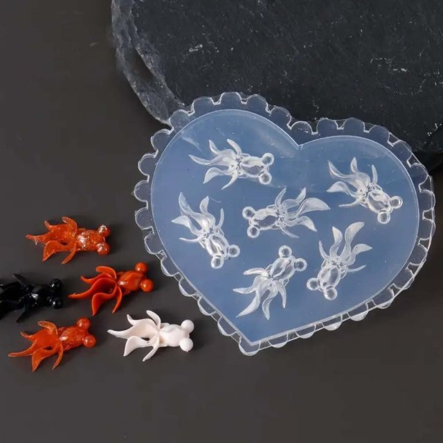 XYNN Silikonform für Nagelkunstdesign, Goldfisch Koi - Bild 1
