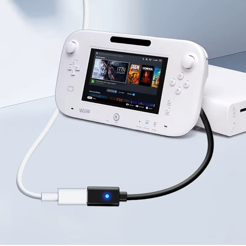 OULLX USB-C Ladekabel für Nintendo Wii U Spielcontroller in Schwarz - Bild 3