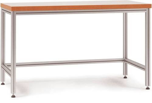 Manuflex AA3053 Kastentisch ALU mit Kunststoffplatte in Grau, höhenverstellbar, B/T/H: 150 x 80 x 91,8-93,5 cm - Bild 1