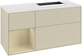 Villeroy & Boch Finion Waschtischunterschrank mit Abdeckplatte, Farbe Weiß lackiert, Breite: 120 cm, Tiefe: 50,1 cm, Höhe: 50,1 cm - Bild 1